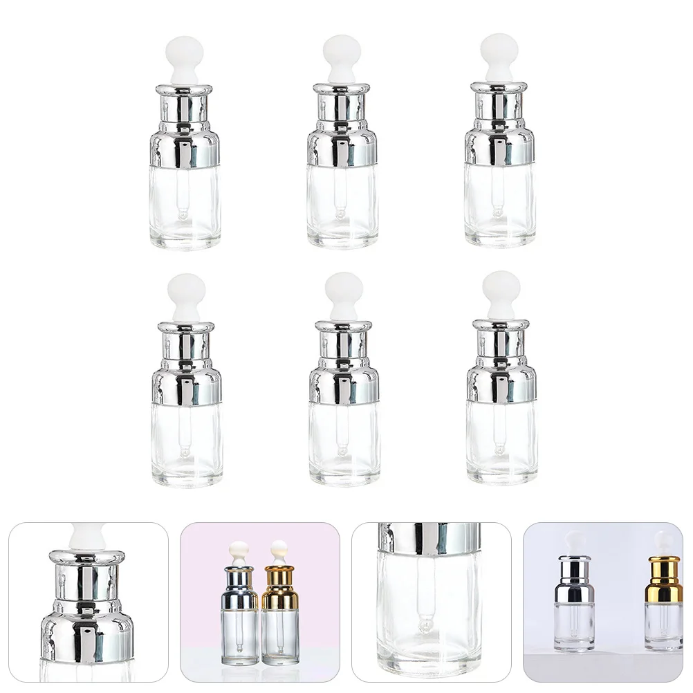 6Pcs Glass Essential Oil Bottle Dropper Refillable Perfume Container for Massage Oil Aromatherapy Portable Dropper Bottle 
6Pcs Glass Essential Oil Bottle Dropper Refillable Perfume Container for Massage Oil Aromatherapy Portable Dropper Bottle