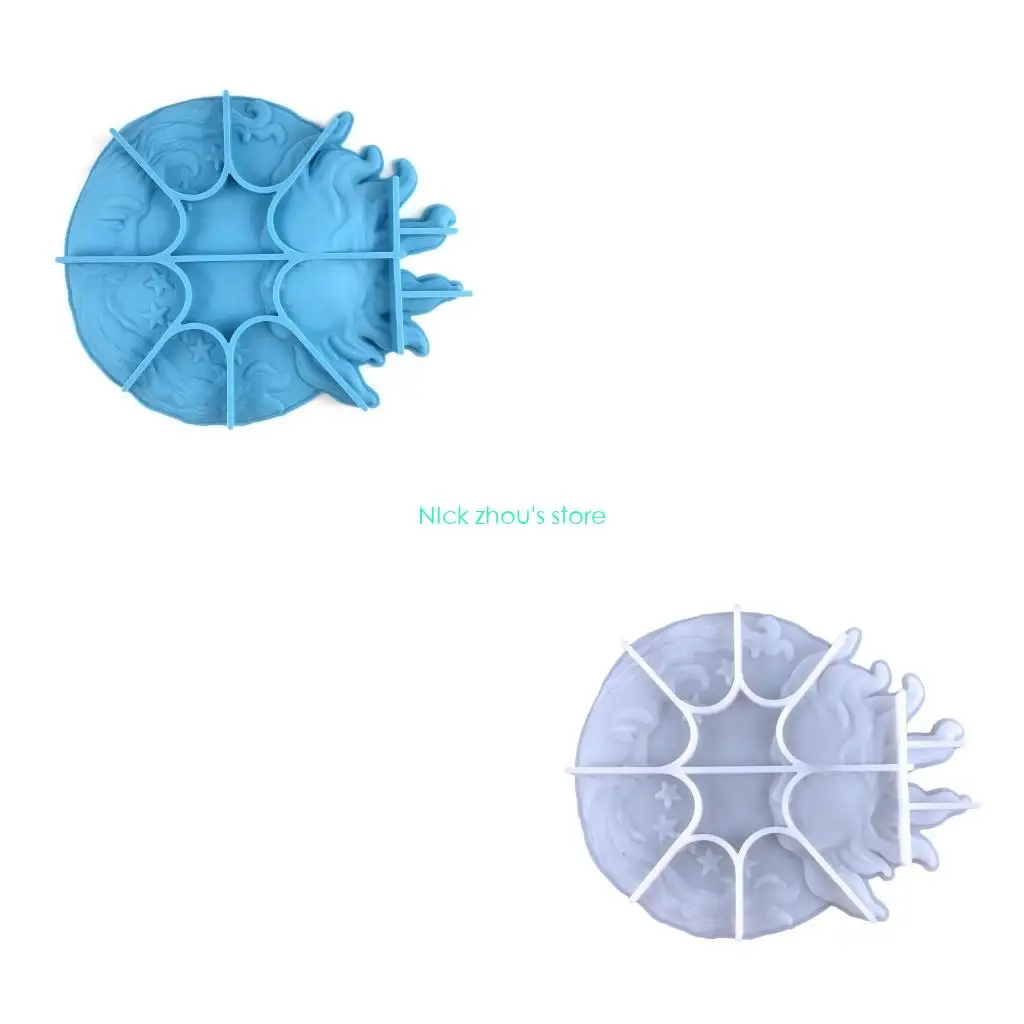 E15E for Sun Moon Face Silicone Tray Molds Funny Decor Resin Mold DIY Crafts Supplies Making for Coaster Keychain Wall Decor
E15E for Sun Moon Face Silicone Tray Molds Funny Decor Resin Mold DIY Crafts Supplies Making for Coaster Keychain Wall Decor