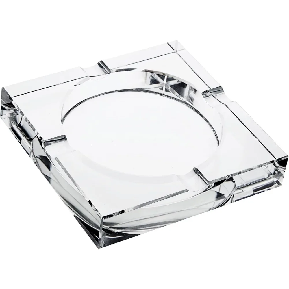 Square Clear Glass Ashtray 7x7x1 5 Inch with Four Cigar Rests Classic Indoor Smoking Tray
Square Clear Glass Ashtray 7x7x1 5 Inch with Four Cigar Rests Classic Indoor Smoking Tray
