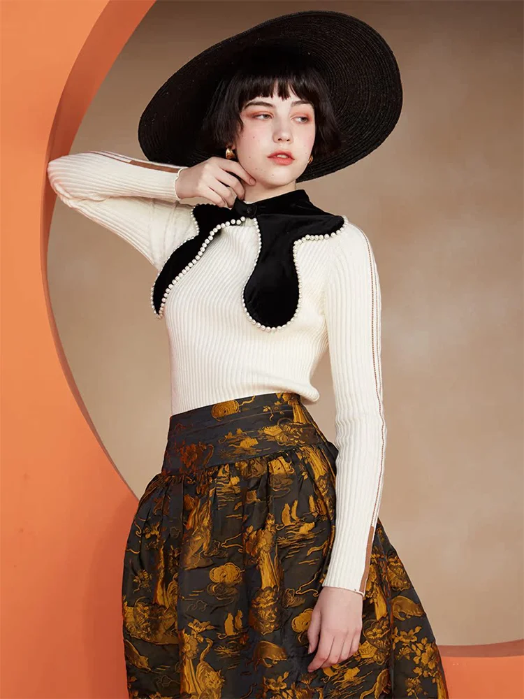 Женский бархатный искусственный воротник из бисера, осенне-зимний модный аксессуар, элегантный декоративный воротник для женщин
Женский бархатный искусственный воротник из бисера, осенне-зимний модный аксессуар, элегантный декоративный воротник для женщин