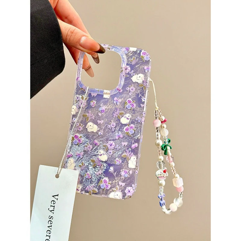 New Purple Floral Bunny Suitable for iPhone 16 Promax Phone Case 15 Pro Bracelet 14 All Inclusive 13 Anti Fall Protection Cover
New Purple Floral Bunny Suitable for iPhone 16 Promax Phone Case 15 Pro Bracelet 14 All Inclusive 13 Anti Fall Protection Cover