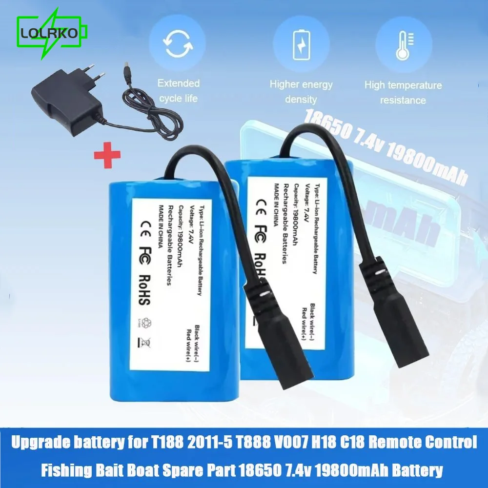 2S2P Lithium Battery Used For T188 T888 2011-5 Remote Control Search Bait Boat Spare Parts RC Toy Accessories 7.4V 19800mAh
2S2P Lithium Battery Used For T188 T888 2011-5 Remote Control Search Bait Boat Spare Parts RC Toy Accessories 7.4V 19800mAh