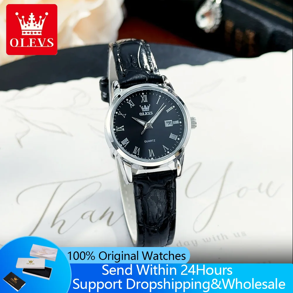 OLEVS 5892 New Quartz Women's Watches Fashion Leather Strap Roman Scale Waterproof Auto Date Luminous Elegant Ladies Wristwatch
OLEVS 5892 New Quartz Women's Watches Fashion Leather Strap Roman Scale Waterproof Auto Date Luminous Elegant Ladies Wristwatch