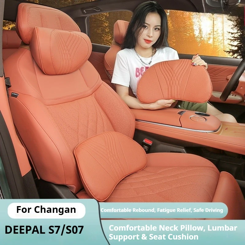 For Changan DEEPAL S07 S7 S05 High End Car Seats Headrest Back Cushion Dedicated Lumbar Support Waist Head Interior Accessories
For Changan DEEPAL S07 S7 S05 High End Car Seats Headrest Back Cushion Dedicated Lumbar Support Waist Head Interior Accessories