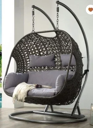ACME Vasta Patio Swing Chair with Stand, Fabric & Wicker (1Set/3Ctn) 45084
ACME Vasta Patio Swing Chair with Stand, Fabric & Wicker (1Set/3Ctn) 45084
