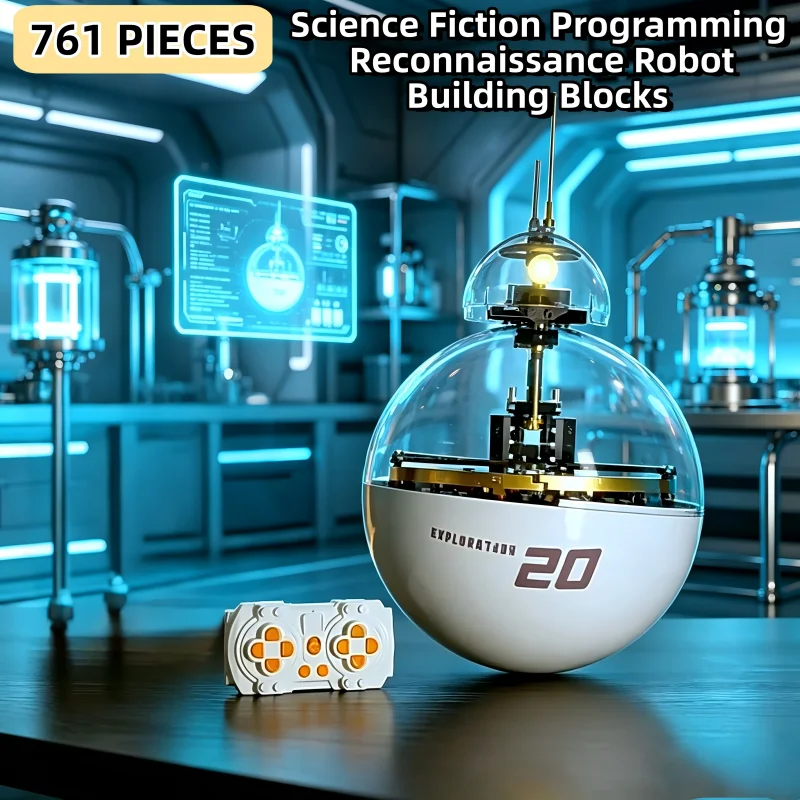 761Pieces Programming Reconnaissance Robot Building Blocks Model Can Be Remotely Controlled Building Blocks Toys for Xmas Gifts
761Pieces Programming Reconnaissance Robot Building Blocks Model Can Be Remotely Controlled Building Blocks Toys for Xmas Gifts