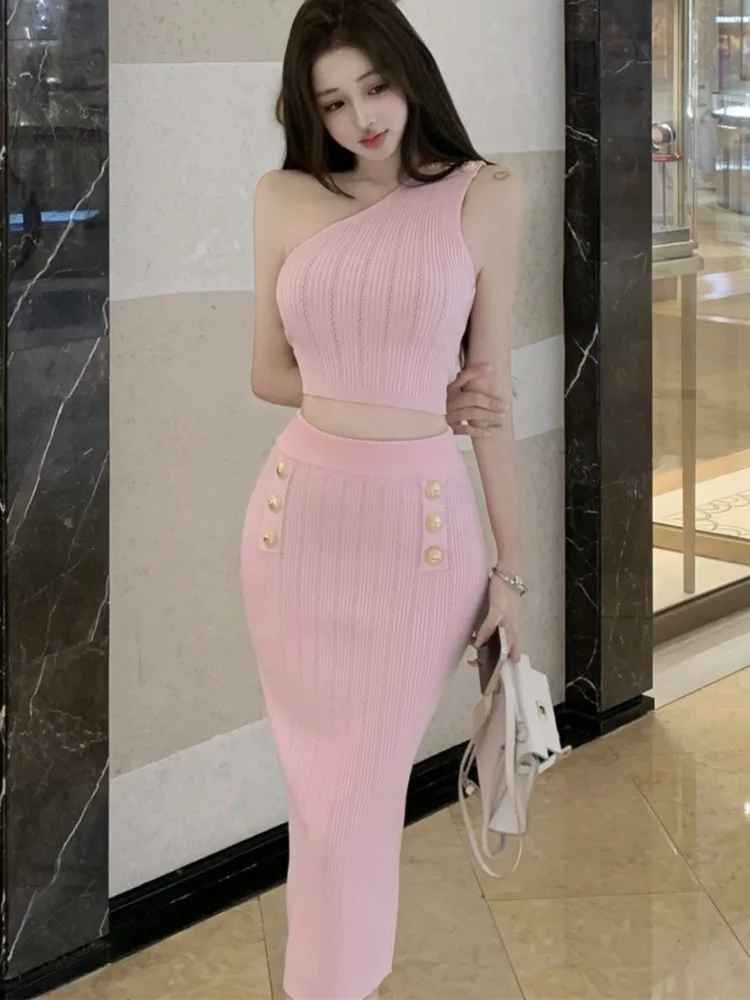 Женская одежда Сексуальный свитер Укороченный топ + длинная юбка Костюмы Сладкий комплект из 2 предметов Высококачественные модные повседневные вязаные комплекты из двух предметов
Женская одежда Сексуальный свитер Укороченный топ + длинная юбка Костюмы Сладкий комплект из 2 предметов Высококачественные модные повседневные вязаные комплекты из двух предметов