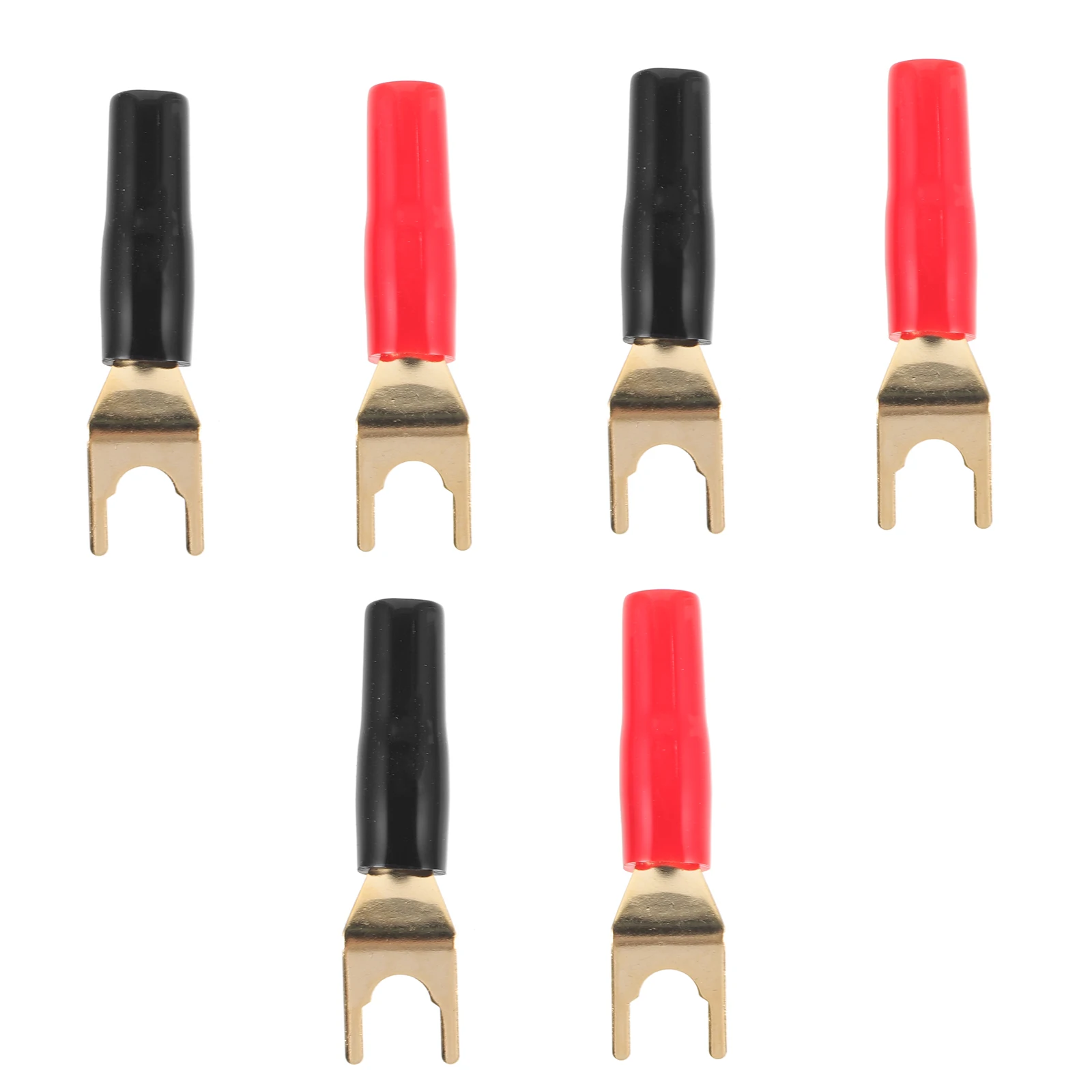 6pcs Gold-Plated Speaker Y Fork Banana Plug Terminal Connector U-Shaped Audio Screw Fork Cable Adapter For Speaker Accessories
6pcs Gold-Plated Speaker Y Fork Banana Plug Terminal Connector U-Shaped Audio Screw Fork Cable Adapter For Speaker Accessories