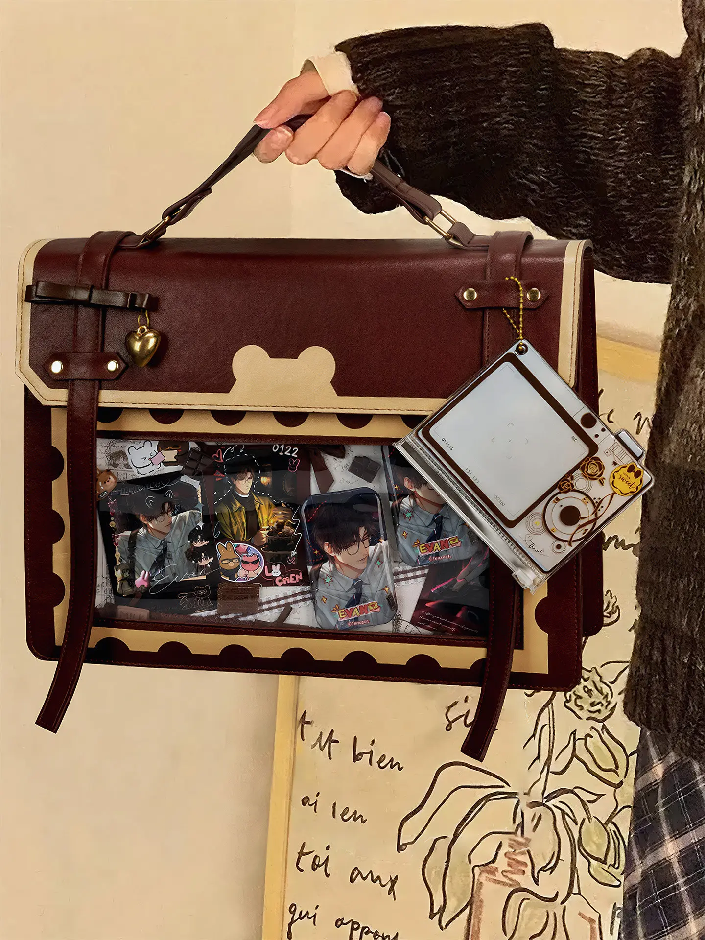 Japanese Small Food JK Uniform Lta Bag College Style Large Capacity Tote Bags Two-dimensional Peripheral Bar Messenger Bag Woman
Japanese Small Food JK Uniform Lta Bag College Style Large Capacity Tote Bags Two-dimensional Peripheral Bar Messenger Bag Woman