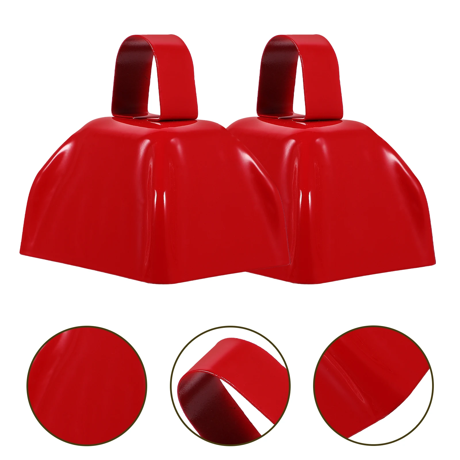 2 Pcs Square Bell Metal Cowbells Cheering Handle Game for Football Games Noise Maker
2 Pcs Square Bell Metal Cowbells Cheering Handle Game for Football Games Noise Maker