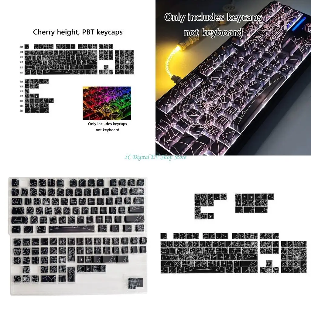 E74D PBT Sublimations Keycaps Spiders Web Design For 61 64 68 82 84 96 98 100 104
E74D PBT Sublimations Keycaps Spiders Web Design For 61 64 68 82 84 96 98 100 104