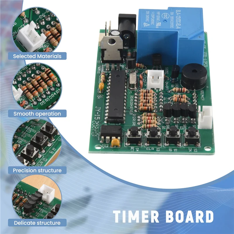 Upgraded Jy-15A Timer Board Timer Controller Power Supply For Coin Opearted Water Pump Washing Machines Massage Chairs Chargers
Upgraded Jy-15A Timer Board Timer Controller Power Supply For Coin Opearted Water Pump Washing Machines Massage Chairs Chargers