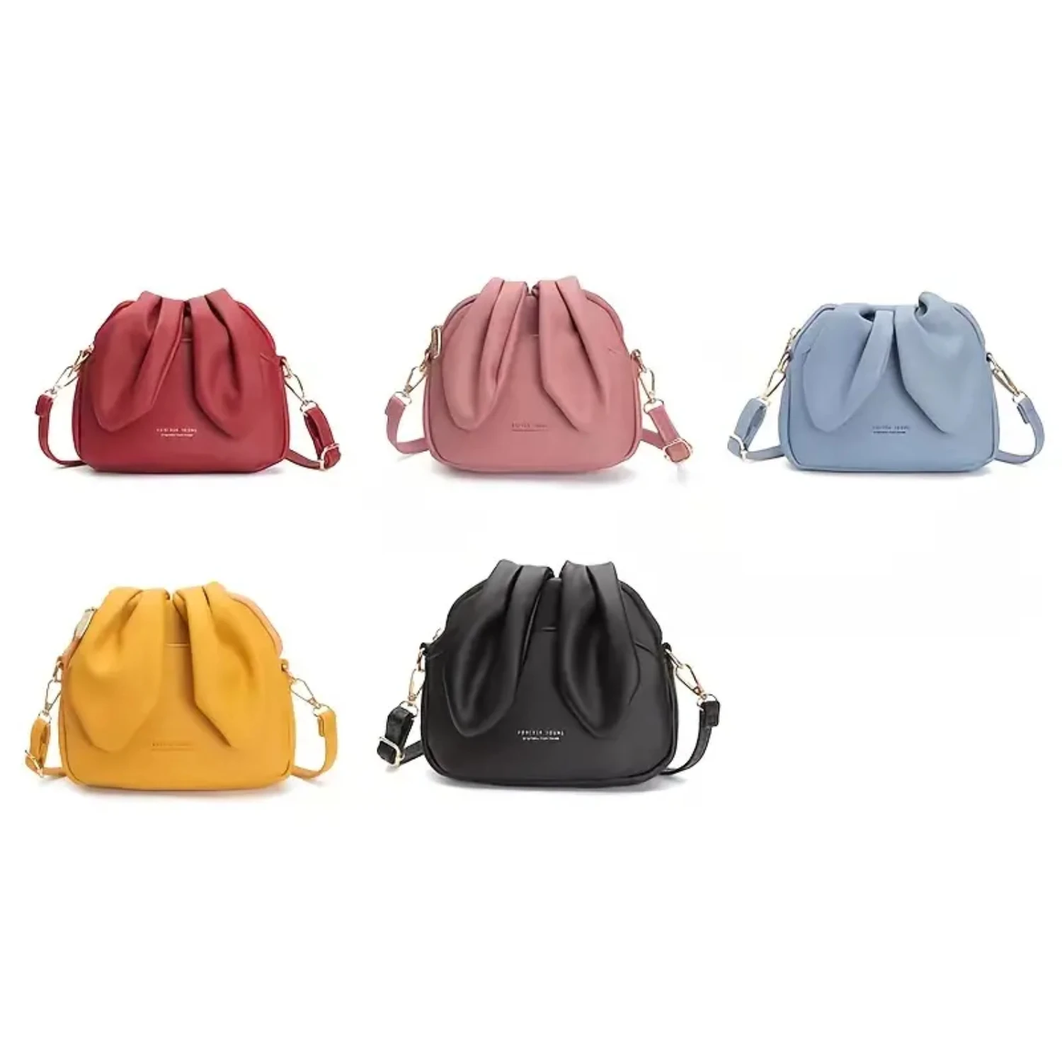 Cute and Trendy Women's Shoulder Bag with Rabbit Ear Design, Stylish Letter Detail Bucket Bag with Zipper, Solid Color Choice
Cute and Trendy Women's Shoulder Bag with Rabbit Ear Design, Stylish Letter Detail Bucket Bag with Zipper, Solid Color Choice