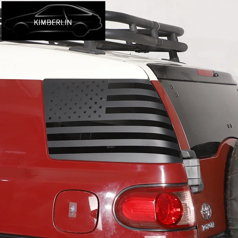 For 07-21 Toyota FJ Cruiser rear side window sticker black printing American flag exterior sticker rear side windshield sticker
For 07-21 Toyota FJ Cruiser rear side window sticker black printing American flag exterior sticker rear side windshield sticker