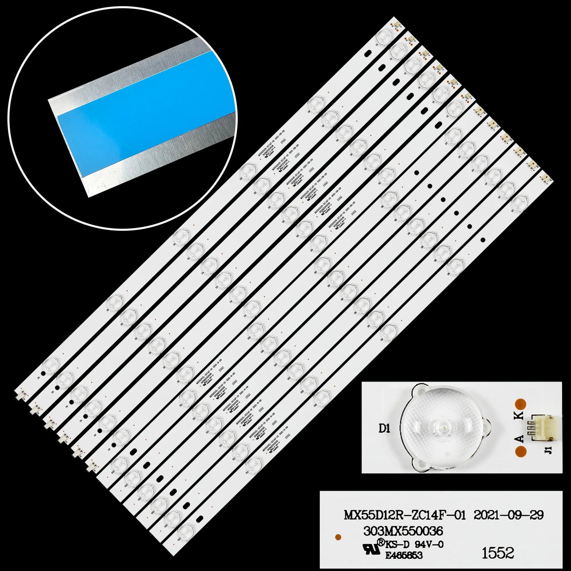LED BackLight Strip For 55MH303ANTS F55D8000K F55B8200K HV550FHB-N20 MX55D12L-ZC21FG-01 MX55D12R-ZC21FG-01
LED BackLight Strip For 55MH303ANTS F55D8000K F55B8200K HV550FHB-N20 MX55D12L-ZC21FG-01 MX55D12R-ZC21FG-01