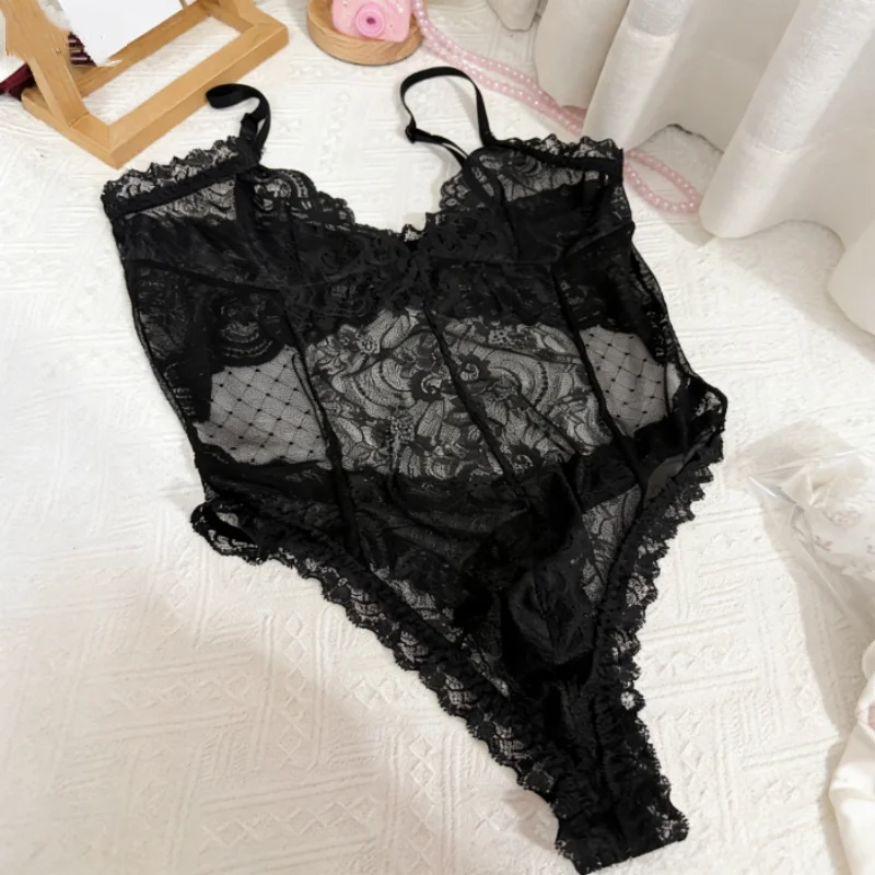 Men Transparent Lace Thin Bodysuit Sissy Hollow Mesh Comfortable Camisole Jumpsuit Cross-dressing V-Neck Erotic Party Bodysuits
Men Transparent Lace Thin Bodysuit Sissy Hollow Mesh Comfortable Camisole Jumpsuit Cross-dressing V-Neck Erotic Party Bodysuits