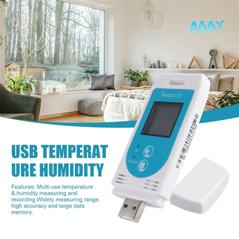 ABBY-1 Pcs Tempu 03 USB Temperature Humidity Data Logger Reusable RH TEMP Datalogger Recorder Humiture Recording Meter
ABBY-1 Pcs Tempu 03 USB Temperature Humidity Data Logger Reusable RH TEMP Datalogger Recorder Humiture Recording Meter