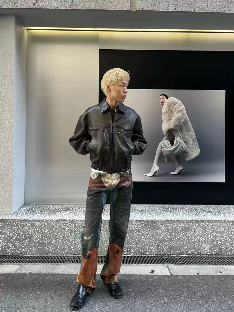 3D Printing Flower Heart Button Waist High Street Distressed Splicing Denim Personality Straight-Leg Unisex Pants
3D Printing Flower Heart Button Waist High Street Distressed Splicing Denim Personality Straight-Leg Unisex Pants