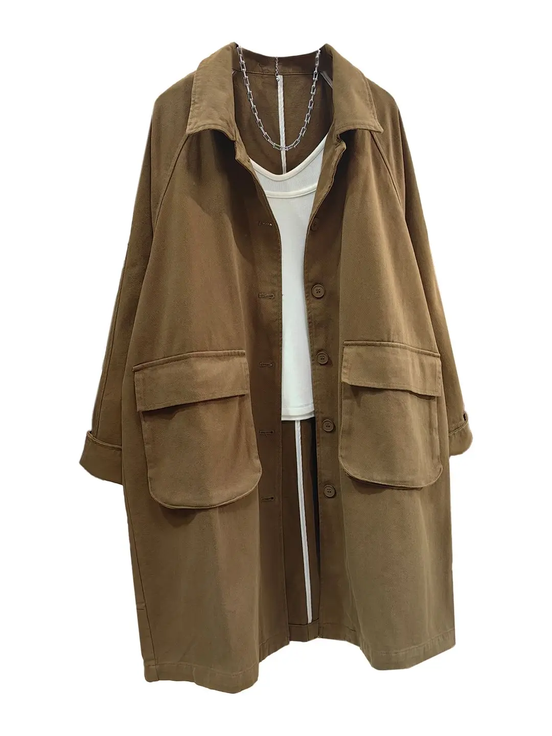 Spring and Autumn New Women's Cowboy Windbreaker Loose Casual Work Clothes Windbreaker
Spring and Autumn New Women's Cowboy Windbreaker Loose Casual Work Clothes Windbreaker