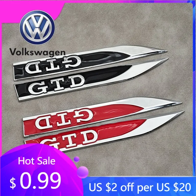 For VW Volkswagen Jetta MK5 Golf 2Pcs Red Black Metal Logo GTD Emblem Car Fender Side Badge For Volkswagen VW Golf 7 6 5 4 MK4 P
For VW Volkswagen Jetta MK5 Golf 2Pcs Red Black Metal Logo GTD Emblem Car Fender Side Badge For Volkswagen VW Golf 7 6 5 4 MK4 P