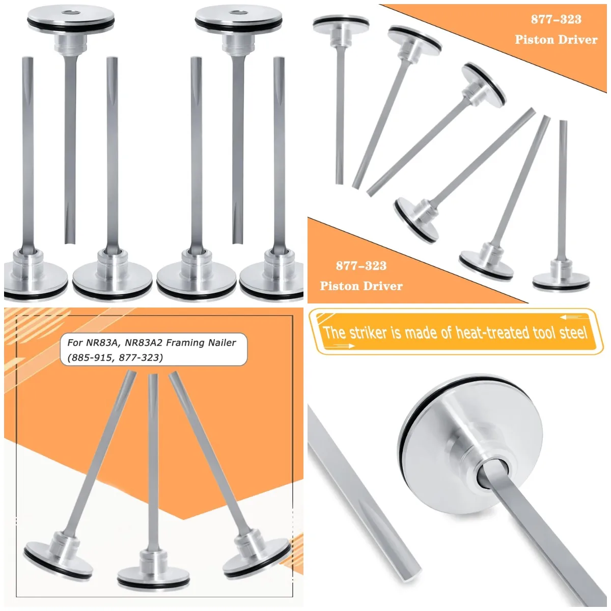 877-323 Поршневая отвертка для гвоздезабивателя Hitachi NR83 NR83A NR83A2, 6 шт.
877-323 Поршневая отвертка для гвоздезабивателя Hitachi NR83 NR83A NR83A2, 6 шт.