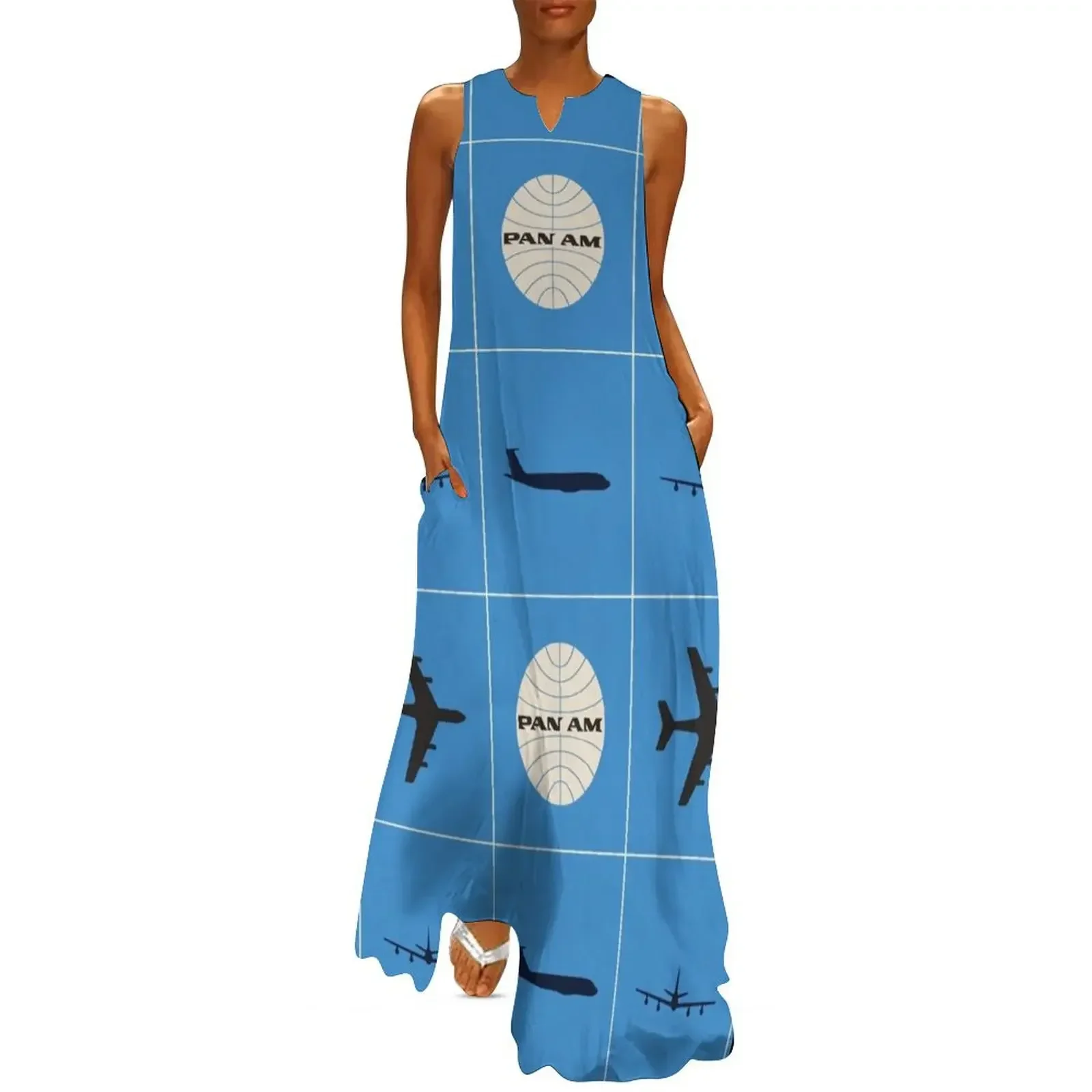 Pan Am Planes and Globe Square Pattern Long Dress dress dresses clothes Cocktail of dresses Women dresses summer Dress
Pan Am Planes and Globe Square Pattern Long Dress dress dresses clothes Cocktail of dresses Women dresses summer Dress