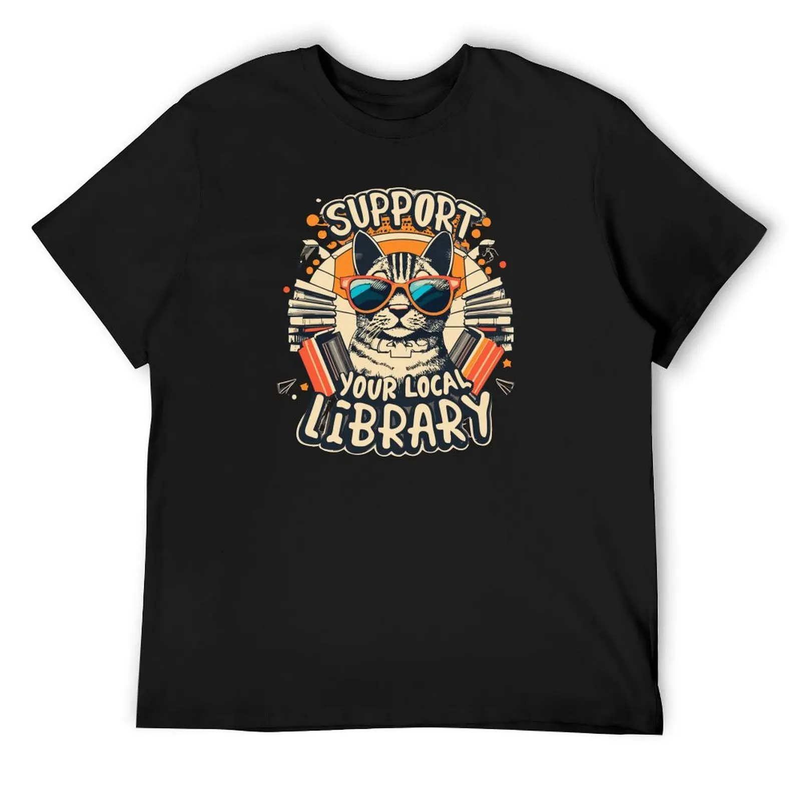 Support Your Local Library Reading Vintage retro sunset Cat Books Lovers T-Shirt Man t-shirt anime shirt mens t shirt graphic
Support Your Local Library Reading Vintage retro sunset Cat Books Lovers T-Shirt Man t-shirt anime shirt mens t shirt graphic