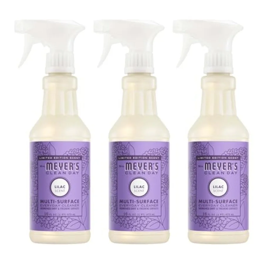 MRS. MEYER'S CLEAN DAY Multi-Surface Everyday Cleaner, Lilac Scent, 16 Ounce Bottle Pack of 3
MRS. MEYER'S CLEAN DAY Multi-Surface Everyday Cleaner, Lilac Scent, 16 Ounce Bottle Pack of 3
