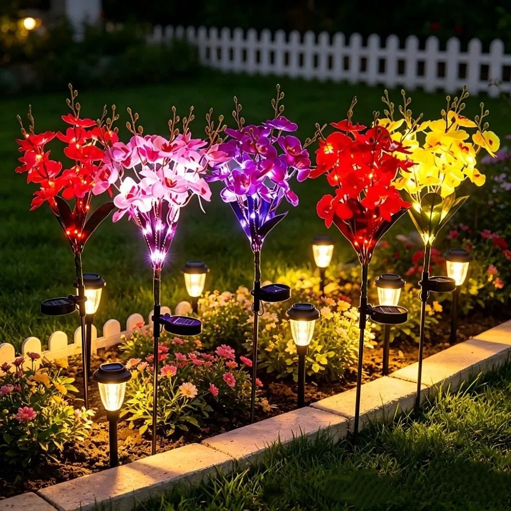 Waterproof Solar Butterfly Flower Lamp LED Weather Resistant Solar Garden Lamp Simulation Orchid Stake Light
Waterproof Solar Butterfly Flower Lamp LED Weather Resistant Solar Garden Lamp Simulation Orchid Stake Light