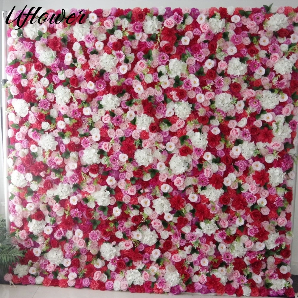 Uflower 3D Mixed flower series Luxury White Hydrangea Red Rose Peony artificial Flower wall wedding background birthday decor
Uflower 3D Mixed flower series Luxury White Hydrangea Red Rose Peony artificial Flower wall wedding background birthday decor