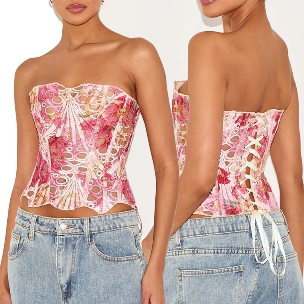 Hollow Flower Lace Fishbone Shapewear Slim Fit Sleeveless Underwear for Women Tummy Control Shapers Crop Tube Top Party
Hollow Flower Lace Fishbone Shapewear Slim Fit Sleeveless Underwear for Women Tummy Control Shapers Crop Tube Top Party