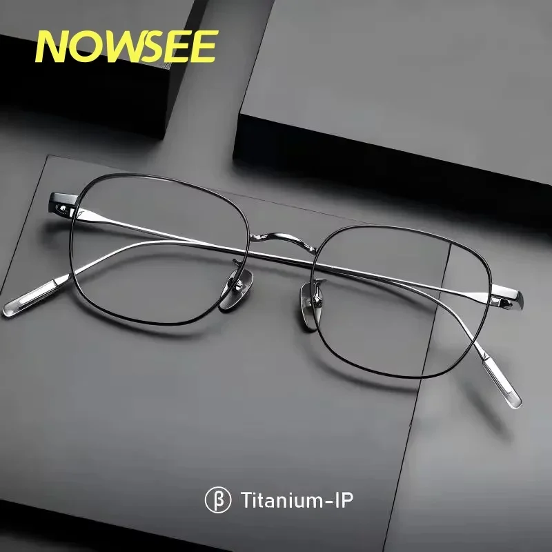 NOWSEE Pure Titanium Ultralight Glasses Frame Men Women Fashion Retro Eyeglasses Acetate Classic Casual Design Comfortable
NOWSEE Pure Titanium Ultralight Glasses Frame Men Women Fashion Retro Eyeglasses Acetate Classic Casual Design Comfortable