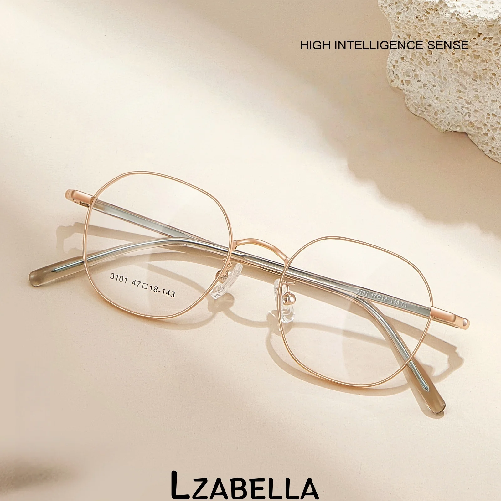 Lzabella Ultra Light Alloy Glasses Frame Small Size Polygonal Design Comfortable Fashion Retro Style for Eyeglasses 3124
Lzabella Ultra Light Alloy Glasses Frame Small Size Polygonal Design Comfortable Fashion Retro Style for Eyeglasses 3124