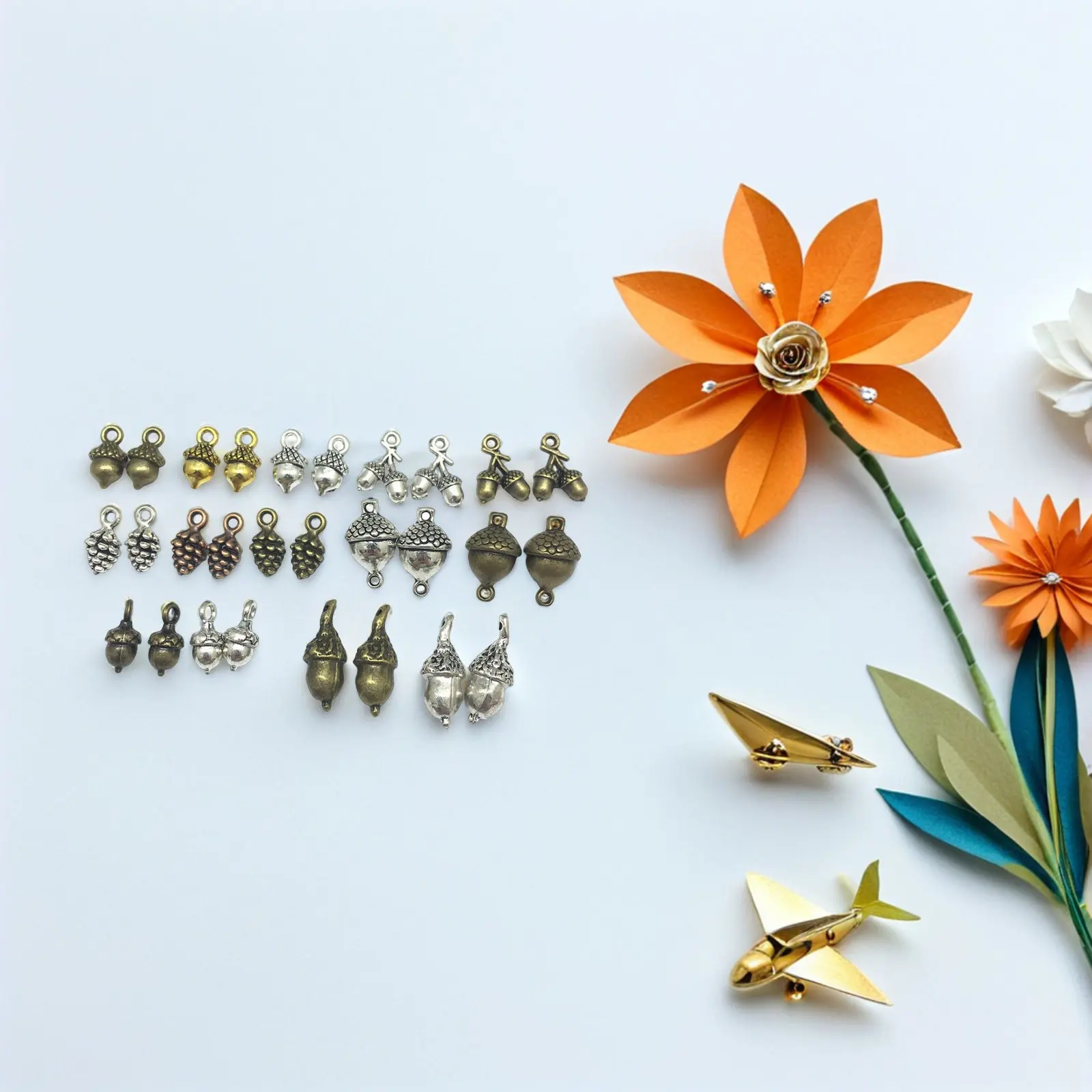 150Pcs Acorn Pinecone Alloy Pendants Vintage Nut Charms DIY Jewelry Bracelet Necklace Earring Keychain Beads Acorn Charm
150Pcs Acorn Pinecone Alloy Pendants Vintage Nut Charms DIY Jewelry Bracelet Necklace Earring Keychain Beads Acorn Charm