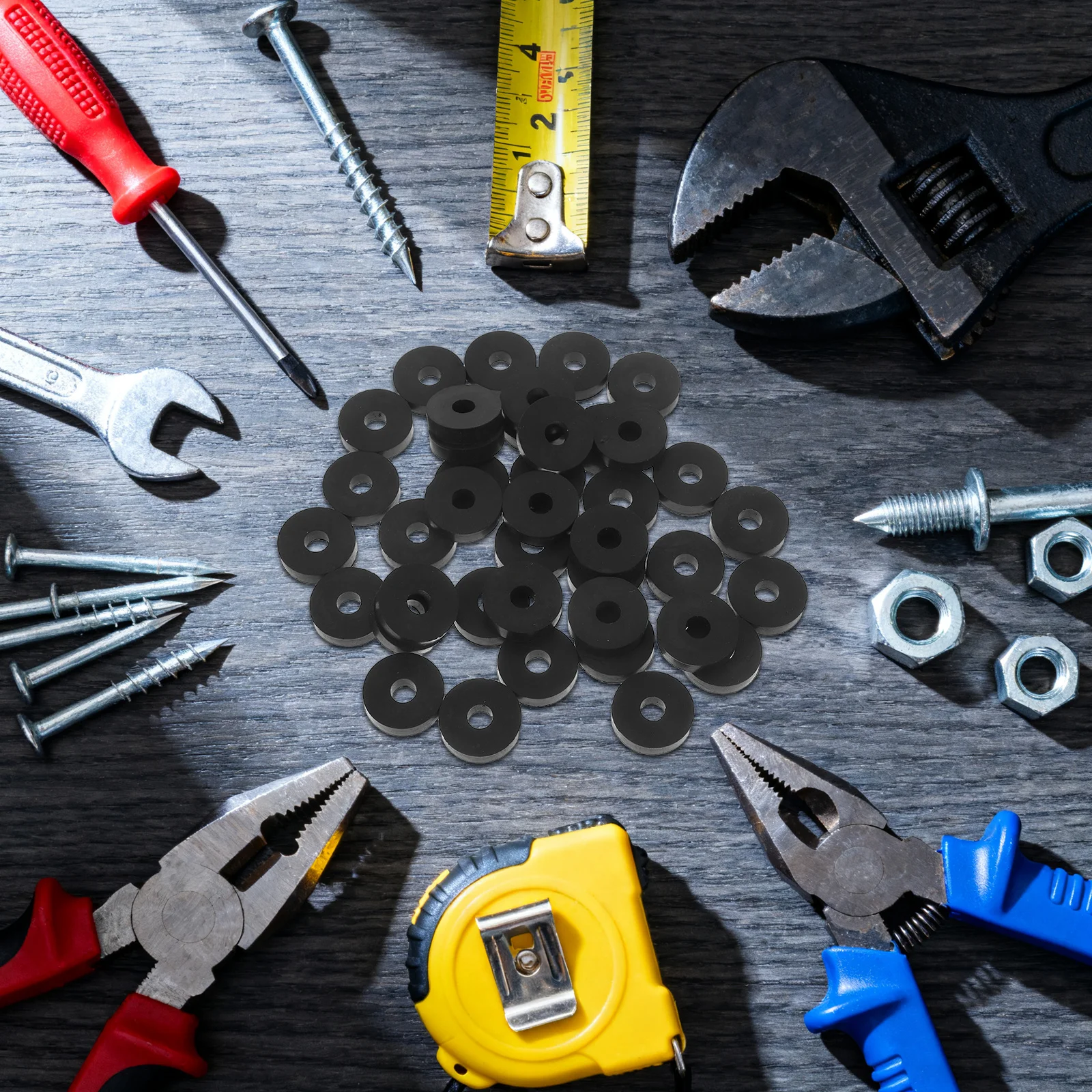 50Pcs 20mm Od 6mm Id 5mm Thick Black Rubber Washers Vibration Isolators for Equipment Mounts Anti Vibration Pads
50Pcs 20mm Od 6mm Id 5mm Thick Black Rubber Washers Vibration Isolators for Equipment Mounts Anti Vibration Pads