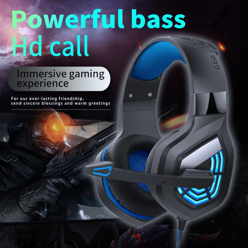 G7 Gaming Headset With Noise-cancelling Mic Surround Sound Wired LED Lights For Gamers Stereo SVirtual Surround Bass Earphone
G7 Gaming Headset With Noise-cancelling Mic Surround Sound Wired LED Lights For Gamers Stereo SVirtual Surround Bass Earphone