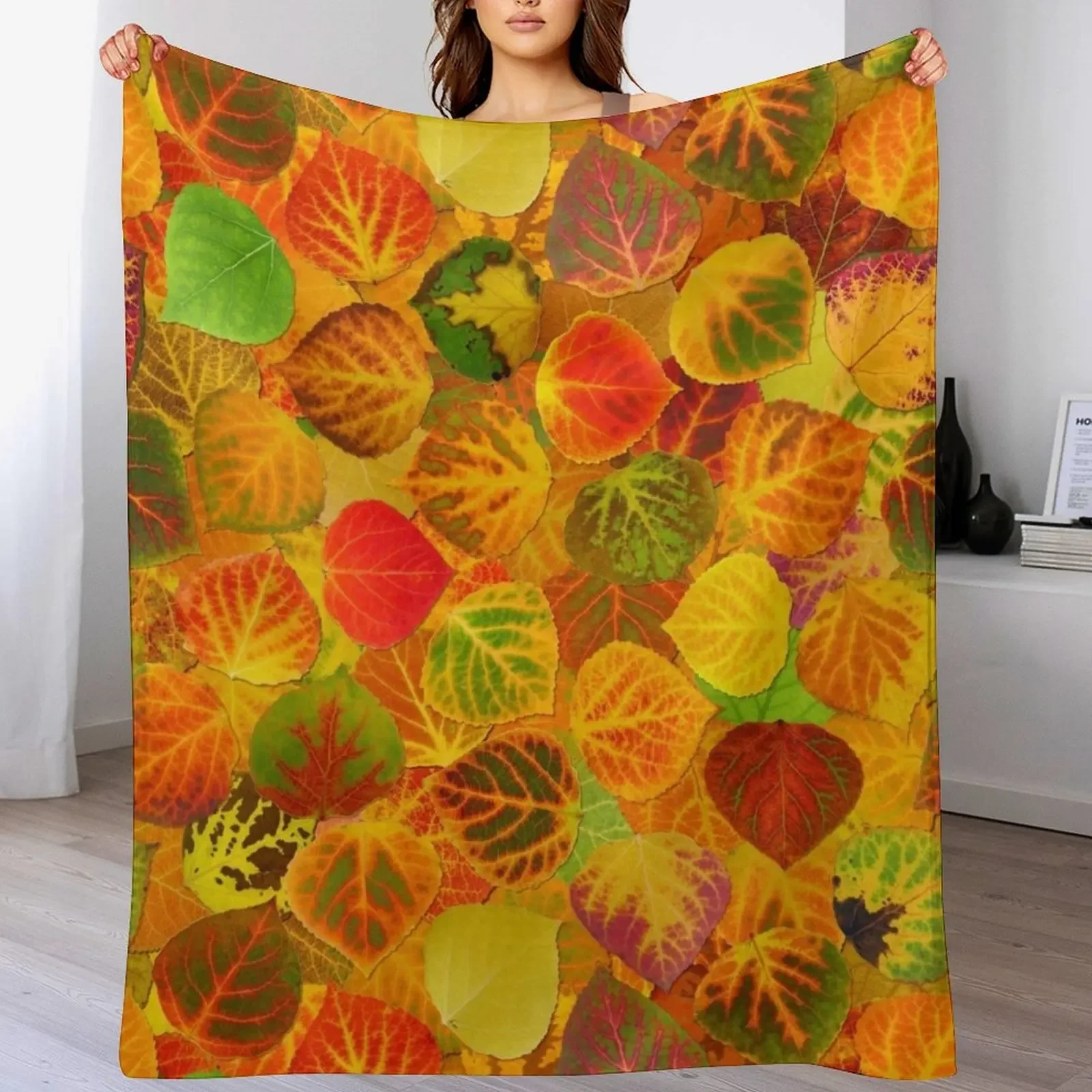 Aspen Leaves collage solid medley seamless 1 Throw Blanket Camping christmas decoration Soft Plaid Cute Blankets 
Aspen Leaves collage solid medley seamless 1 Throw Blanket Camping christmas decoration Soft Plaid Cute Blankets