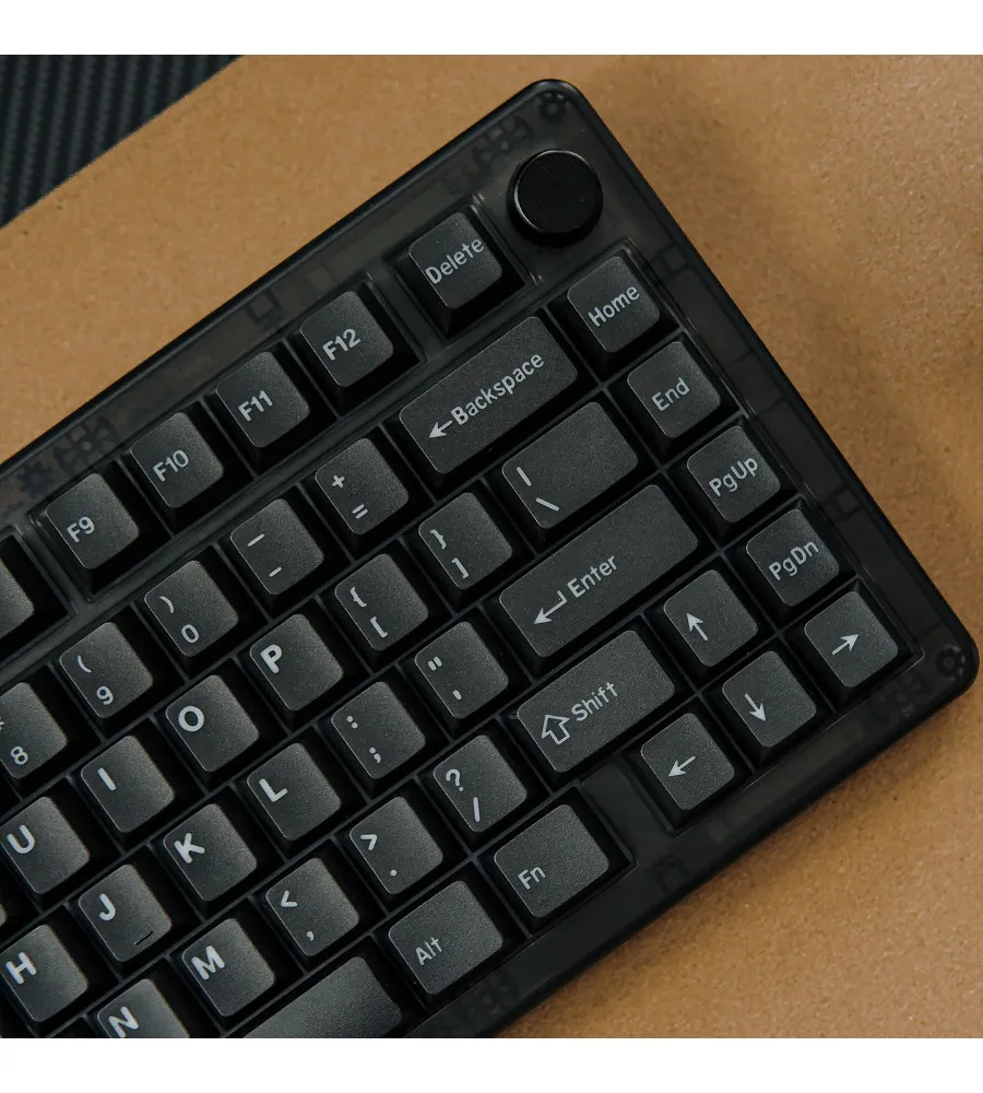 PBT two-tone custom keycaps original Gaoshi EV63/Night Demon minimalist black/white engraved character transparent keyboard
PBT two-tone custom keycaps original Gaoshi EV63/Night Demon minimalist black/white engraved character transparent keyboard