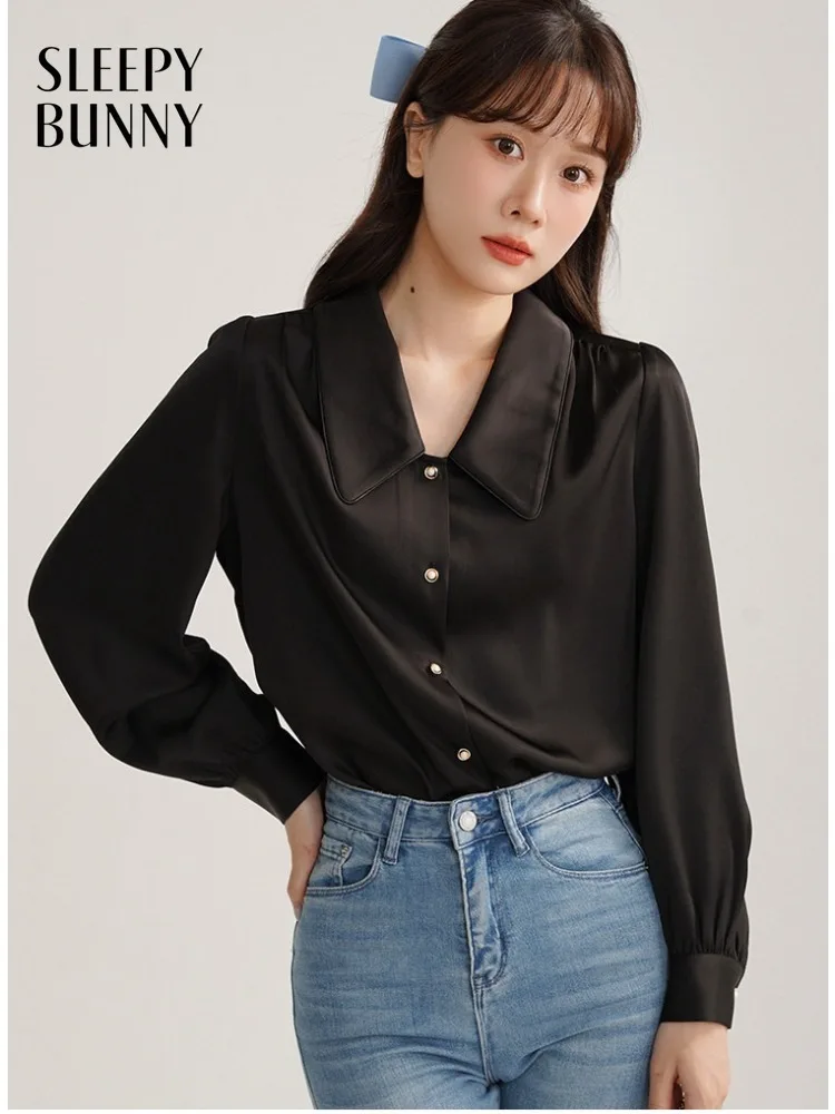 French Lapel Long Sleeve Shirt for Women Lady Slim Fit Elegant Blouse Chic Spring Casual Office Daily Top Style Wear Outfit Look
French Lapel Long Sleeve Shirt for Women Lady Slim Fit Elegant Blouse Chic Spring Casual Office Daily Top Style Wear Outfit Look