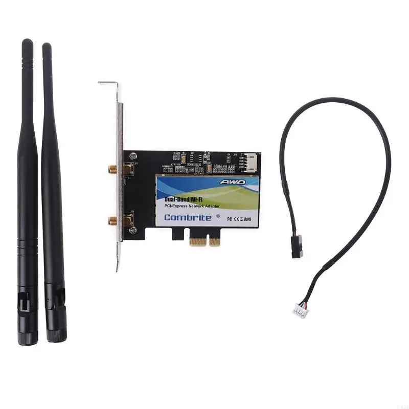 K43B PCIE WiFi Card Adapter Bluetooth-compatible Dual Band Wireless Card Repetidor Adaptador for PC Desktop
K43B PCIE WiFi Card Adapter Bluetooth-compatible Dual Band Wireless Card Repetidor Adaptador for PC Desktop