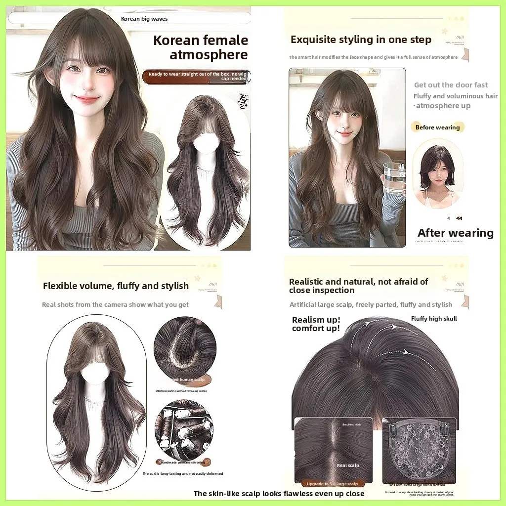 Kony Wig【No Hair Net Needed】Women's Long Curly Wig, Easy Care Synthetic Hair Topper for Daily Use & Volume Boost
Kony Wig【No Hair Net Needed】Women's Long Curly Wig, Easy Care Synthetic Hair Topper for Daily Use & Volume Boost