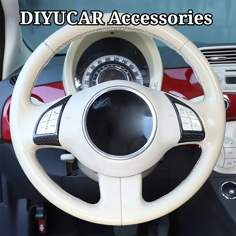 For Fiat 500 Abarth 595 695 2008-2015 Real Carbon Fiber Car Steering Wheel Button Frame Cover Trim Interior Accessories
For Fiat 500 Abarth 595 695 2008-2015 Real Carbon Fiber Car Steering Wheel Button Frame Cover Trim Interior Accessories