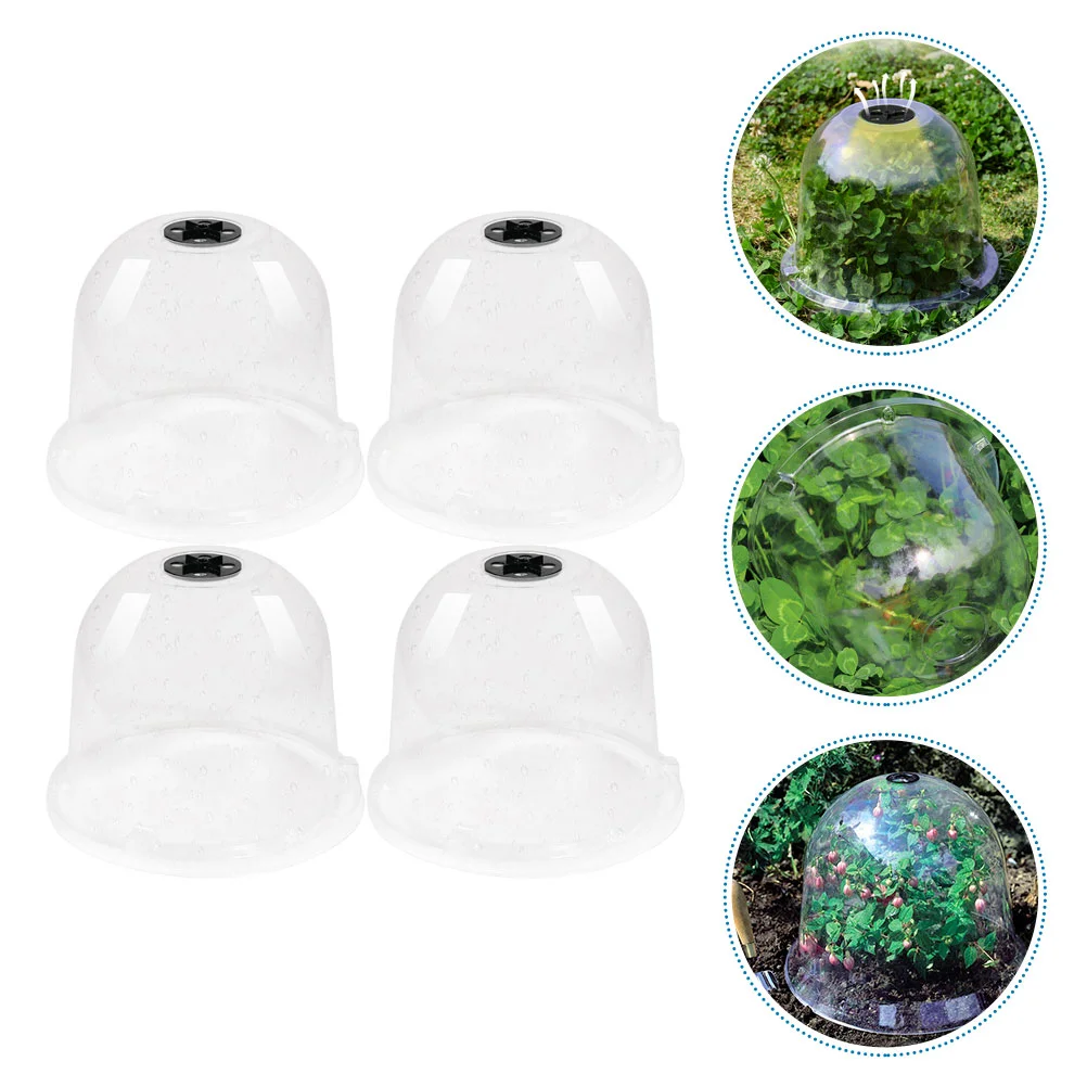 4 Pcs Plastic Breathable Planting Protective Cover Humidity Dome House Plants Outdoor Frost Protection for Covers Indoor
4 Pcs Plastic Breathable Planting Protective Cover Humidity Dome House Plants Outdoor Frost Protection for Covers Indoor
