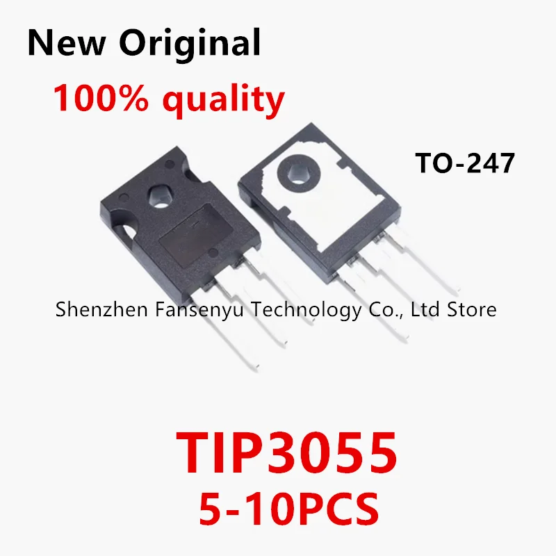 (5-10pcs) 100% New TIP3055 TO-247 Chipset
(5-10pcs) 100% New TIP3055 TO-247 Chipset