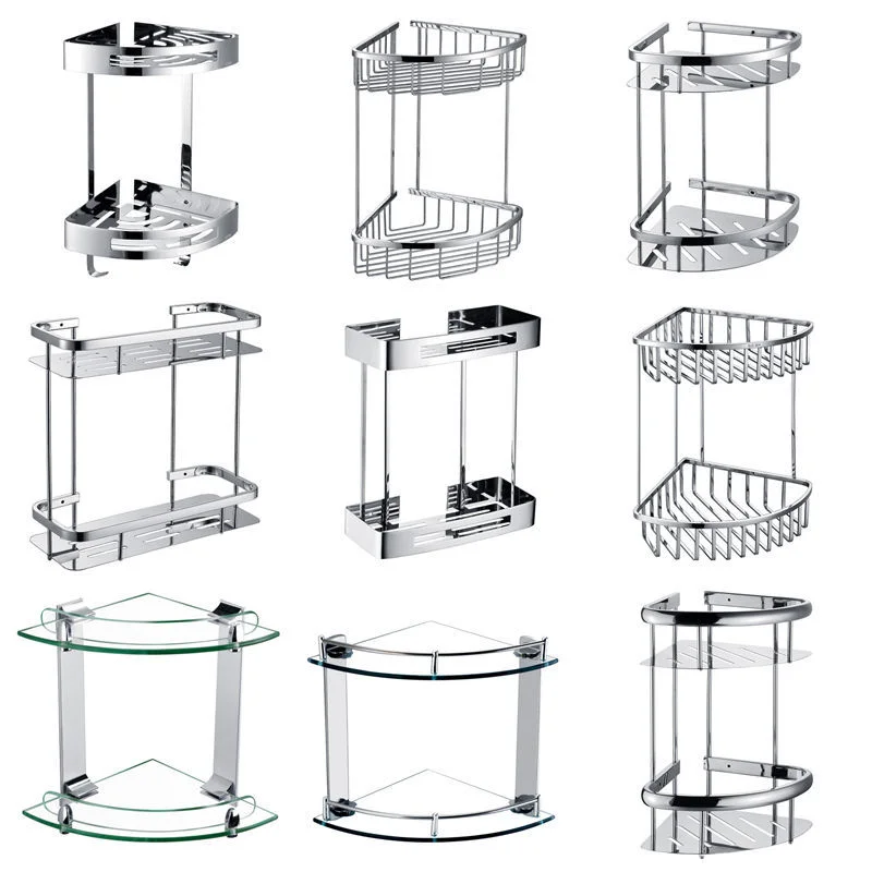 Popular Adhesive Bathroom Shelf Stainless Steel 2-Tier Shower Caddy Storage Rack Wall Bathroom Shelves
Popular Adhesive Bathroom Shelf Stainless Steel 2-Tier Shower Caddy Storage Rack Wall Bathroom Shelves