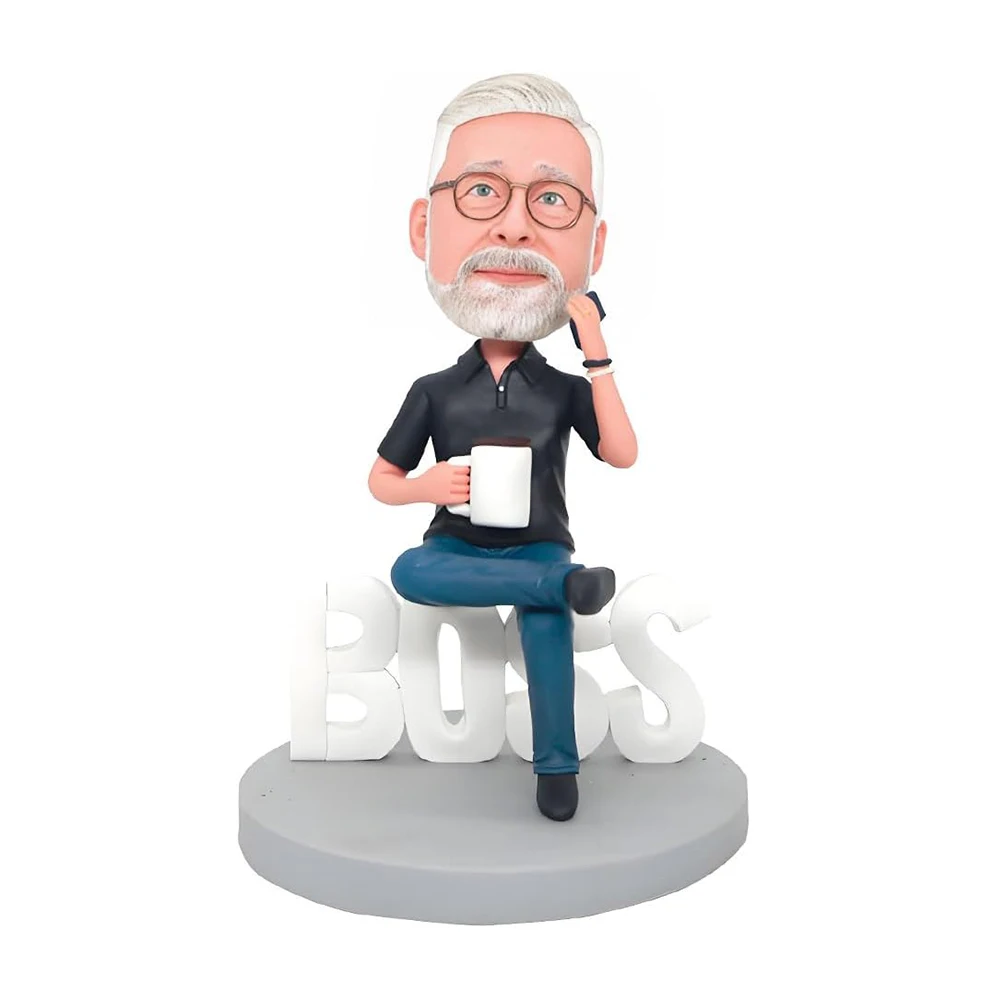 Custom Boss Bobblehead Figurine, Coffee Mug Design, Business Theme Desk Decoration, Handmade Sculpture Birthday Cake Topper Gift
Custom Boss Bobblehead Figurine, Coffee Mug Design, Business Theme Desk Decoration, Handmade Sculpture Birthday Cake Topper Gift