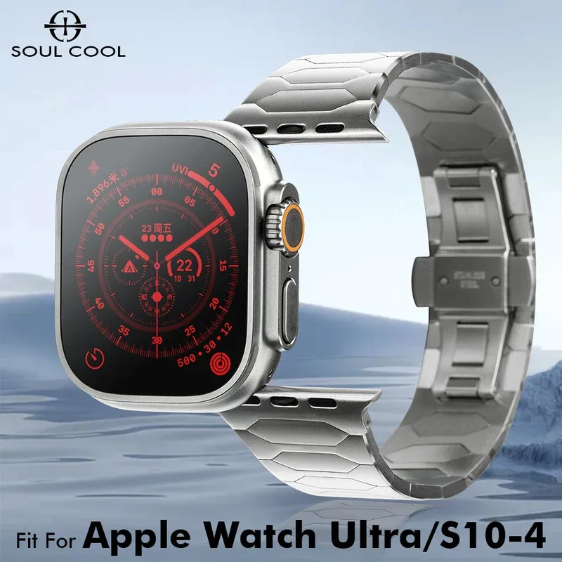 Soul Cool для Apple Watch Ultra 3/2 49 мм, серия 11 10 9 8 7 6 5 4, 46 45 44 мм SE 3, браслет из нержавеющей стали, аксессуар для iWatch
Soul Cool для Apple Watch Ultra 3/2 49 мм, серия 11 10 9 8 7 6 5 4, 46 45 44 мм SE 3, браслет из нержавеющей стали, аксессуар для iWatch