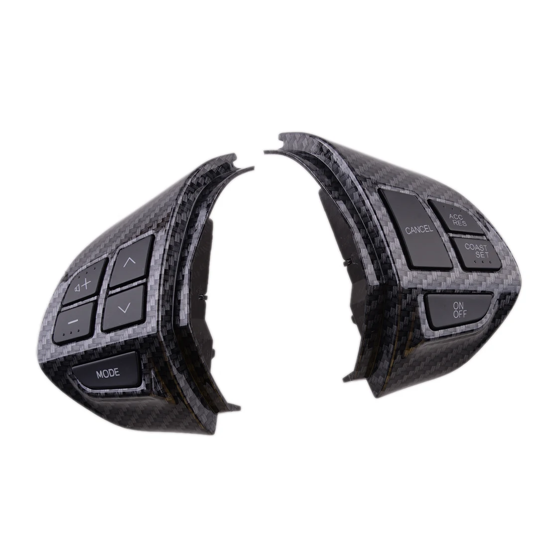 2Pcs Black Carbon Fiber Style Steering Wheel Switch Fit for Mitsubishi ASX Pajero Outlander L200 Lancer 2010-2012 8701A484 ABS
2Pcs Black Carbon Fiber Style Steering Wheel Switch Fit for Mitsubishi ASX Pajero Outlander L200 Lancer 2010-2012 8701A484 ABS