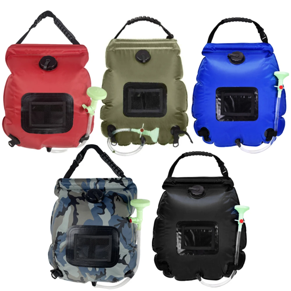 Portable Heating Bathing Water Storage Bag Foldable Solar Shower Bag Scrubbing Removable Hose Shower Head
Portable Heating Bathing Water Storage Bag Foldable Solar Shower Bag Scrubbing Removable Hose Shower Head
