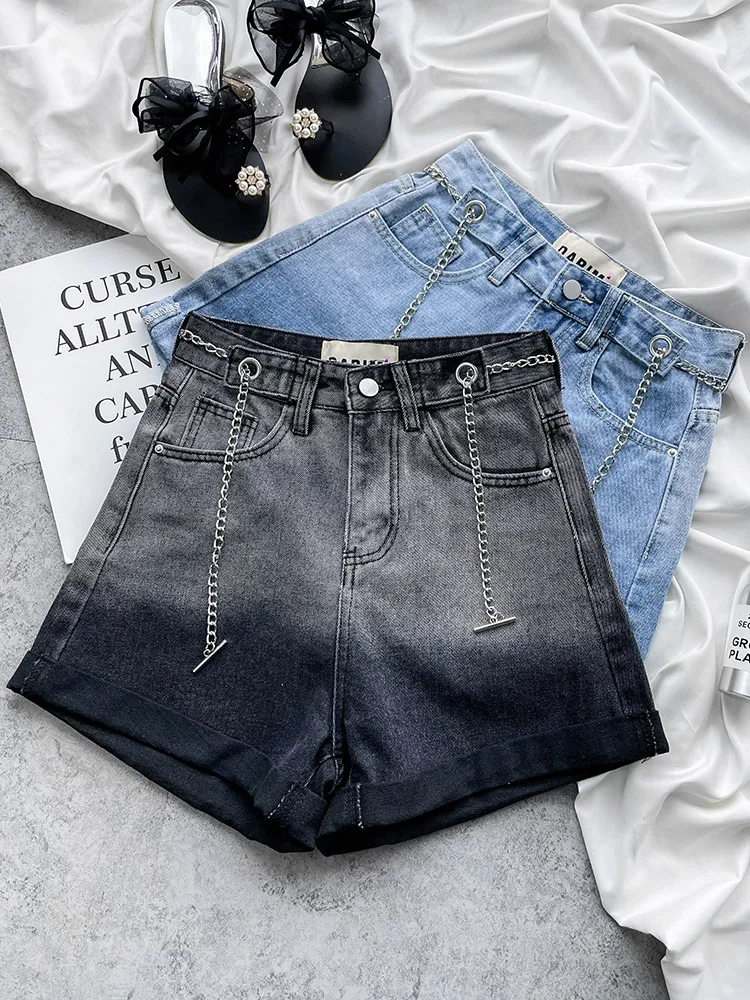 Denim Shorts Women's Summer 2022 New Gradient Color Tie-dye Thin Section High-waisted Thin Wide-leg Loose Sexy Hot Girl Pants
Denim Shorts Women's Summer 2022 New Gradient Color Tie-dye Thin Section High-waisted Thin Wide-leg Loose Sexy Hot Girl Pants